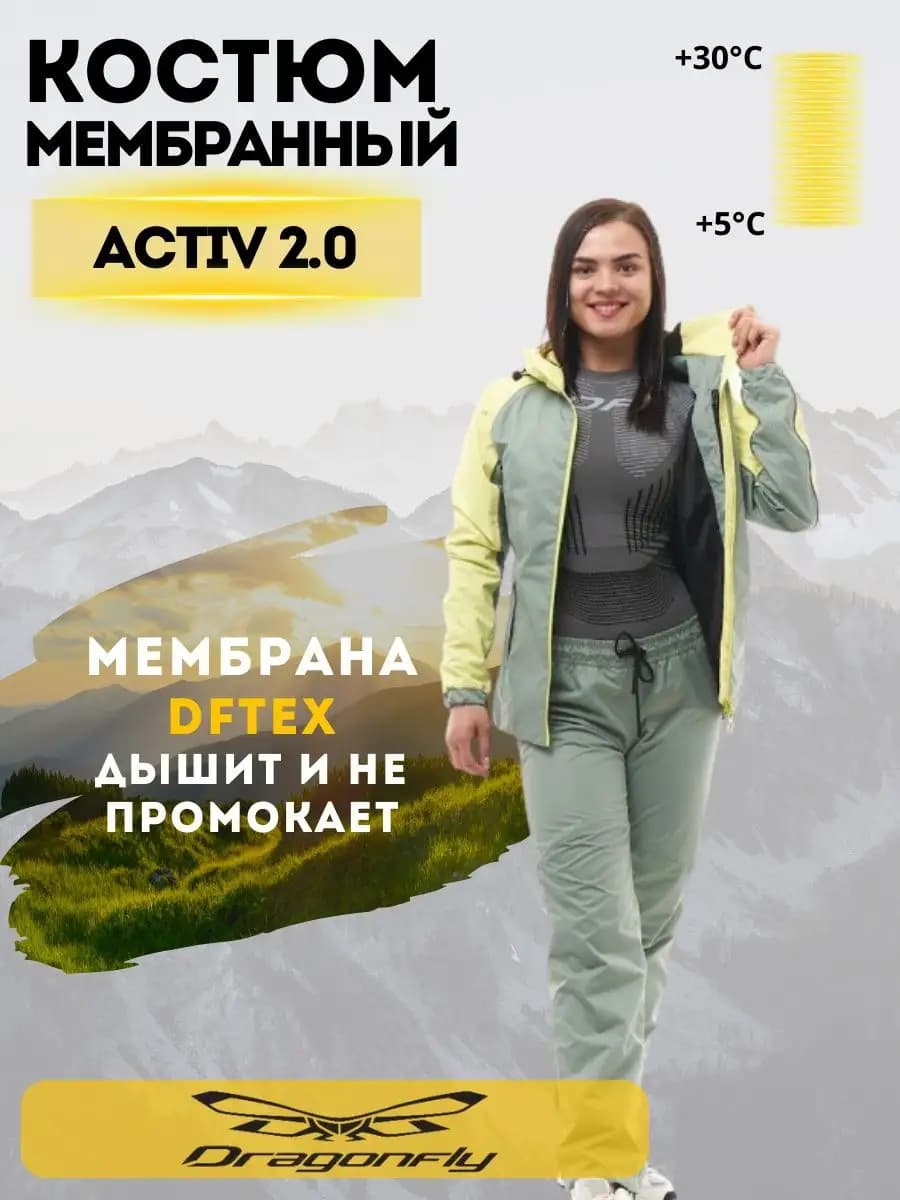 Костюм спортивный мембранный Active 2.0 дождевик