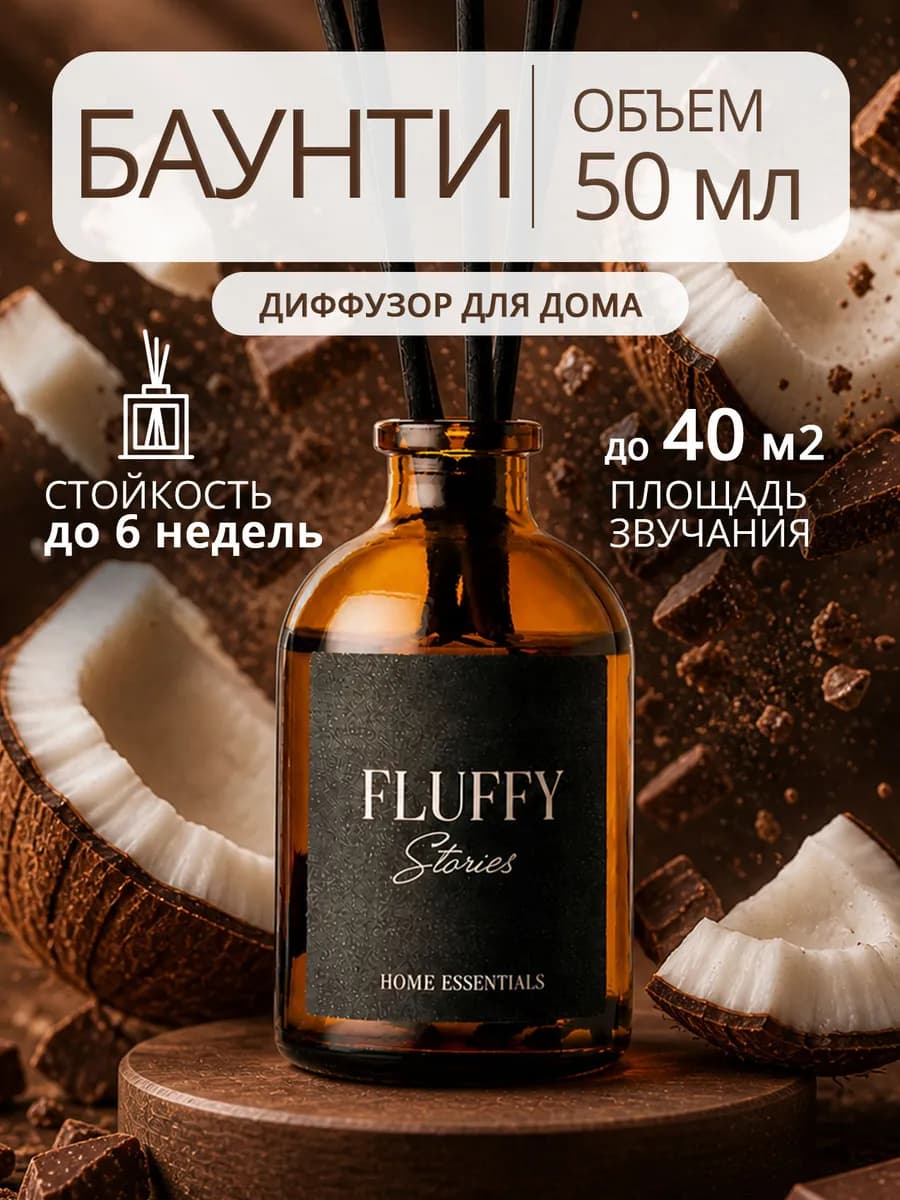 Диффузор для дома с палочками парфюмированный стойкий 1 шт