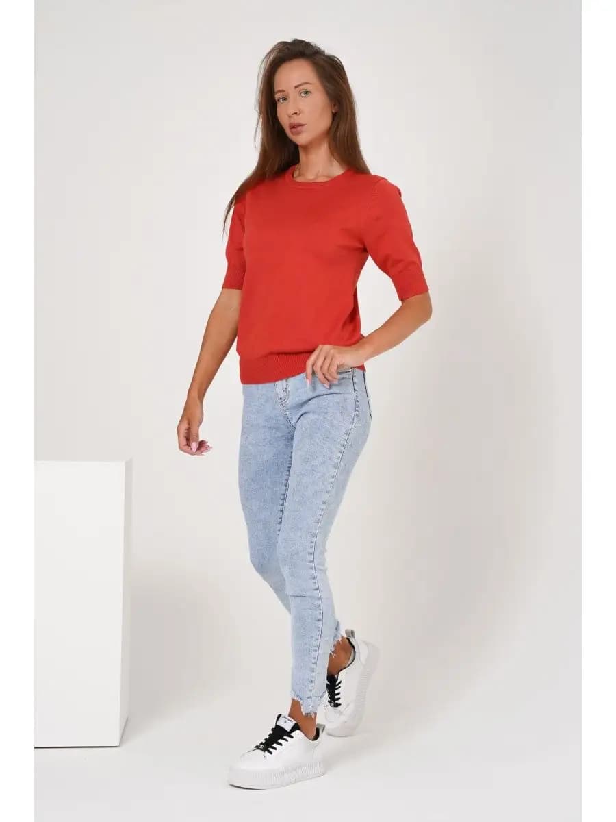 Джемпер Водолазка с коротким рукавом