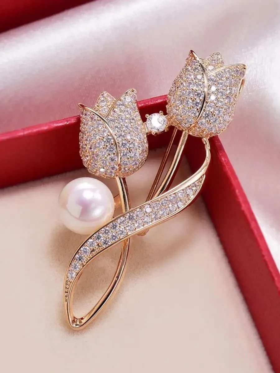 Подарок женщине брошь бижутерия