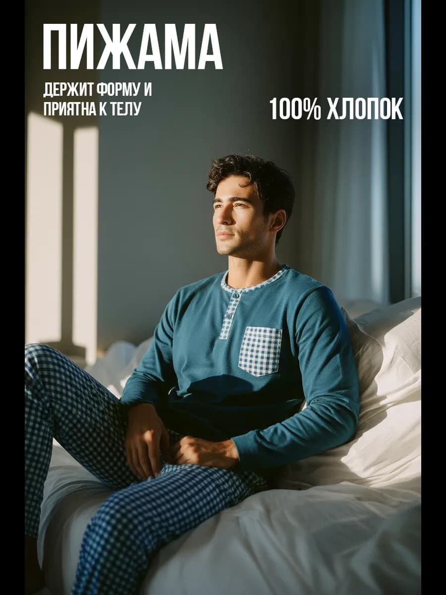 Пижама со штанами домашний костюм