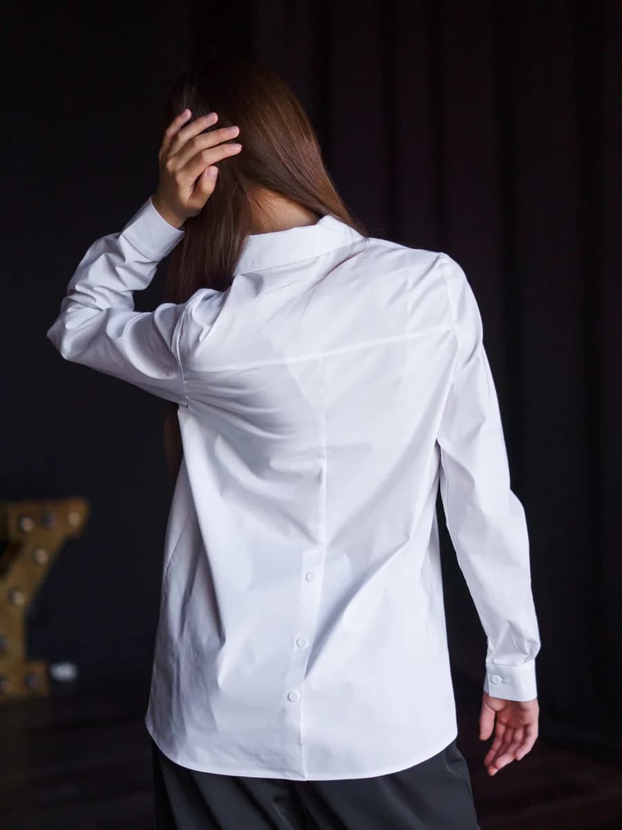 Рубашка школьная удлиненная