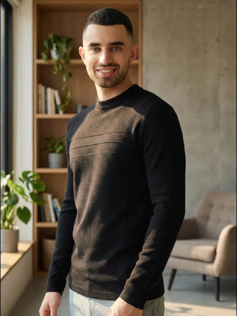 Джемпер вязаный