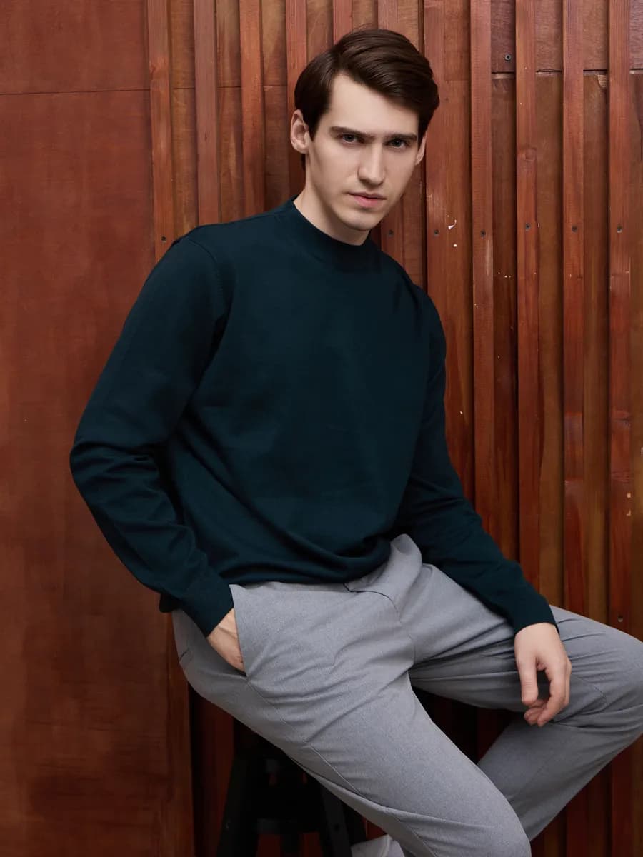 Джемпер кофта вязаная с горлом