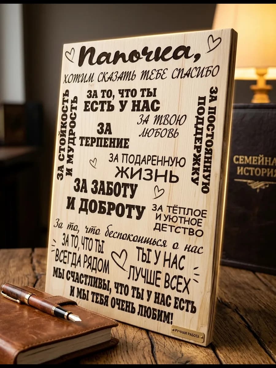 Картина на стену для интерьера подарок папе