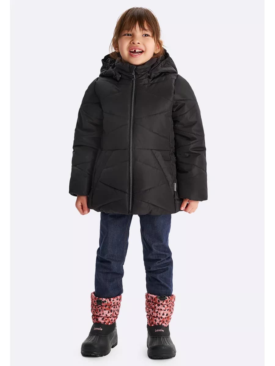 Зимняя теплая куртка с отстегивающимся капюшоном