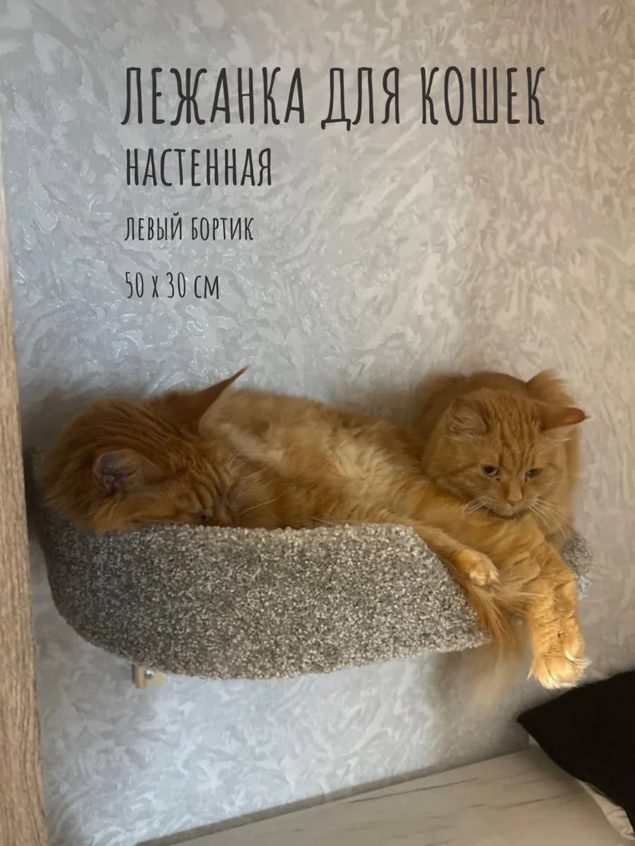 Лежанка для кошек, левая - фото 1