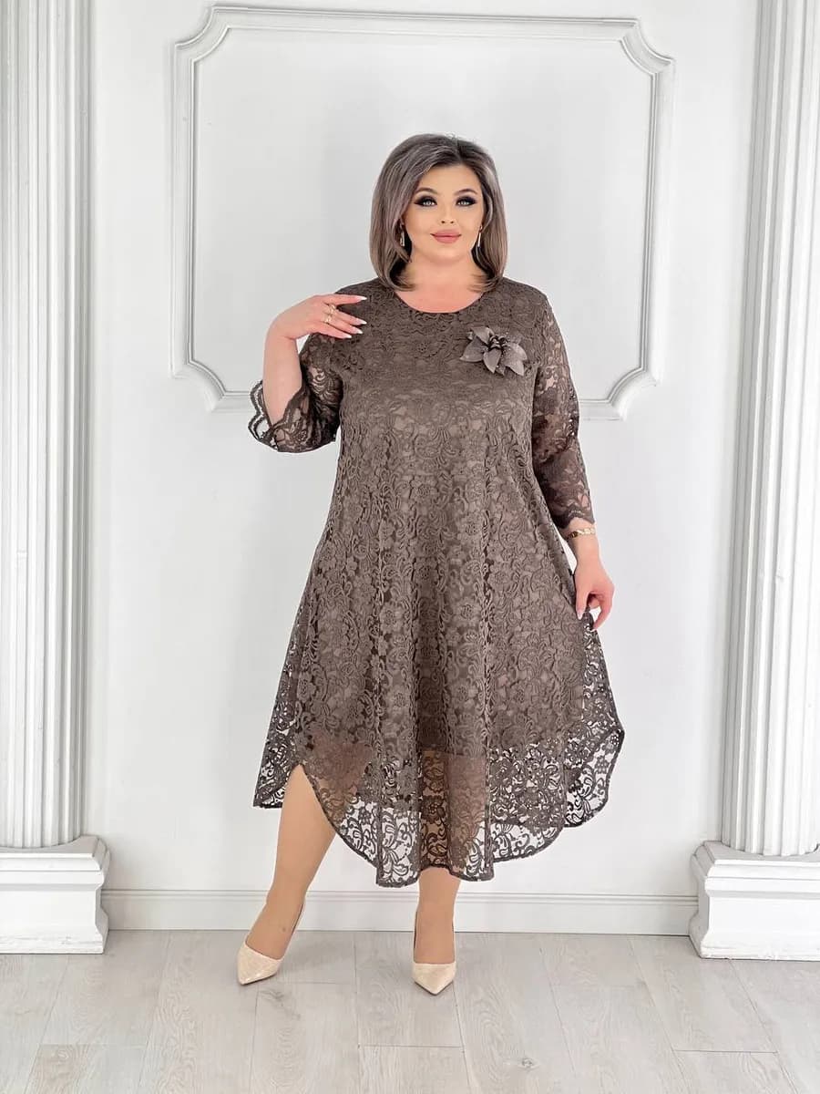 Платье праздничное больших размеров - фото 1