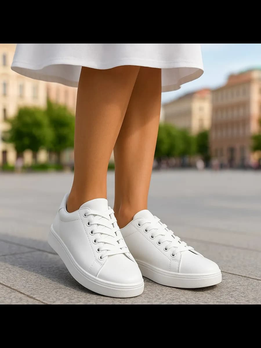 Кеды белые женские