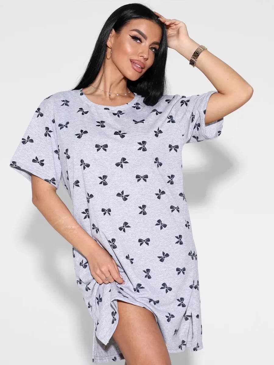 Туника больших размеров платье домашнее