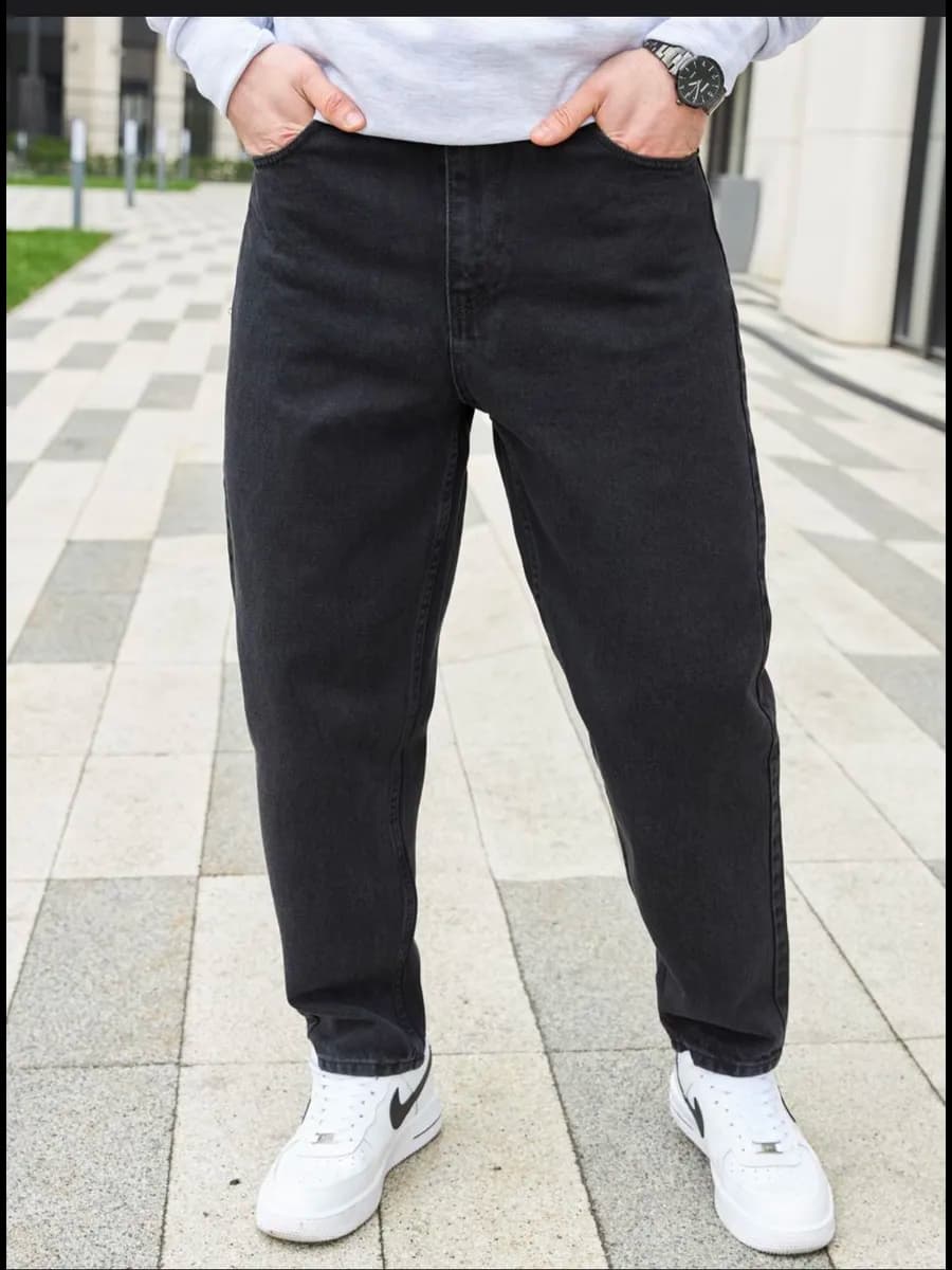 Джинсы широкие бананы