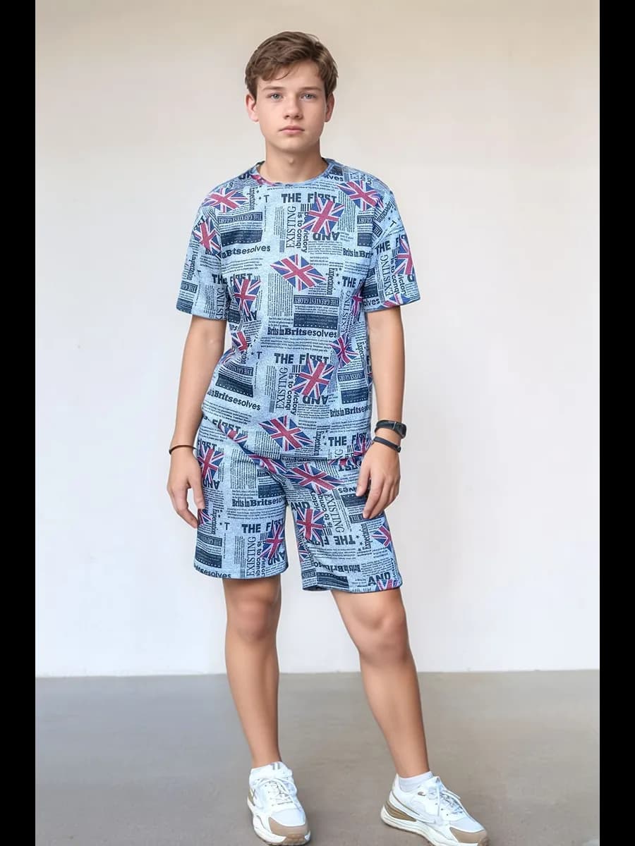 Костюм домашний для мальчика с шортами