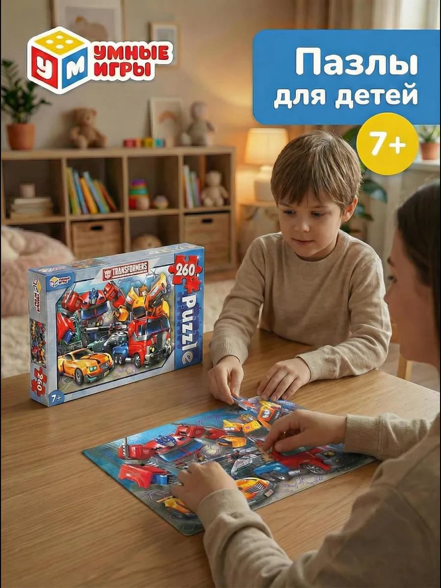 Пазлы для детей 7 лет Трансформеры