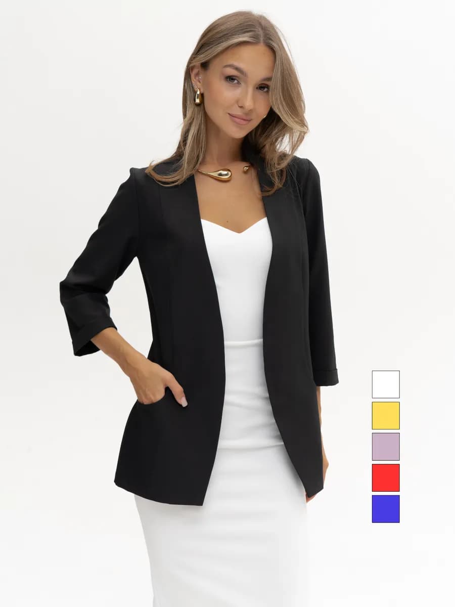 Пиджак классический приталенный жакет в офис