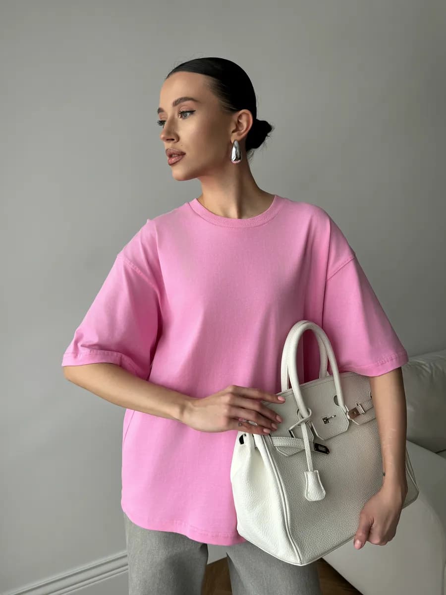 Очень мягкая базовая футболка оверсайз