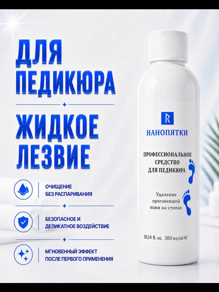 Средство для пяток для педикюра - жидкое лезвие