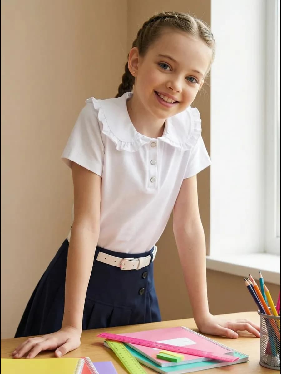 Блузка школьная
