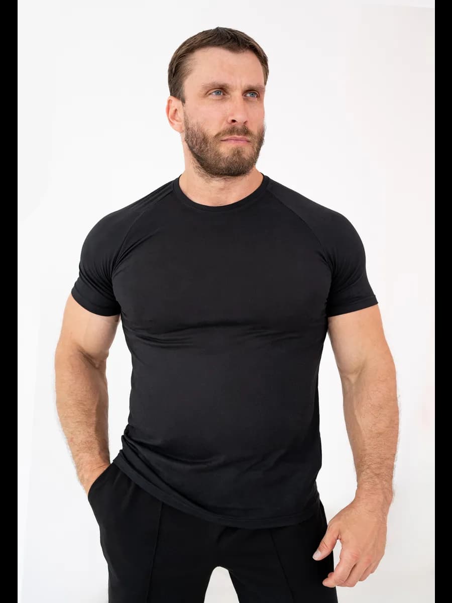 Футболка микрофибра с peach-эффектом спортивная