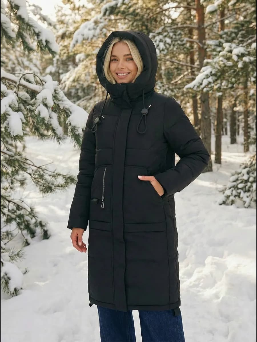 Пуховик зимний длинный до -30 куртка - фото 1