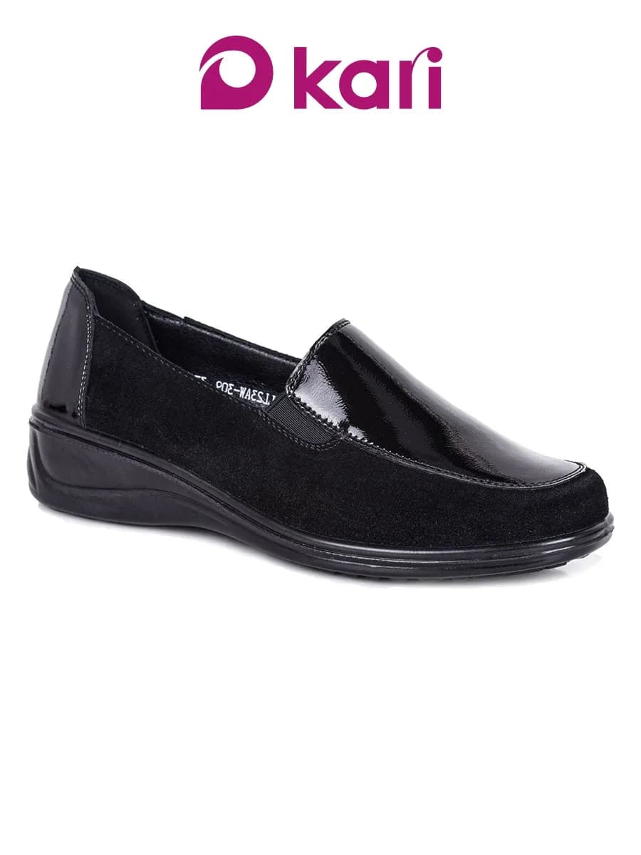 Туфли натуральная замша и кожа классические - фото 1