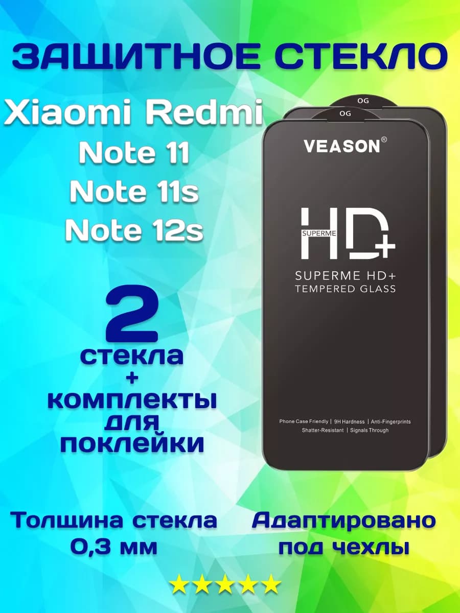 Защитное стекло на Xiaomi Redmi Note11 Note11s Note12s