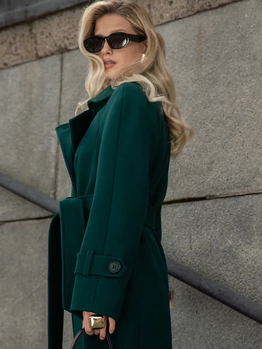 Пальто длинное весна-осень