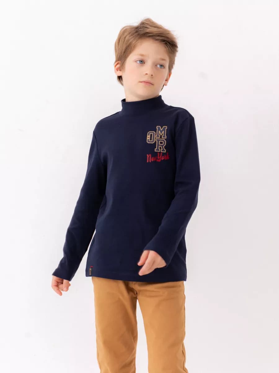 Водолазка базовая из хлопка школьная