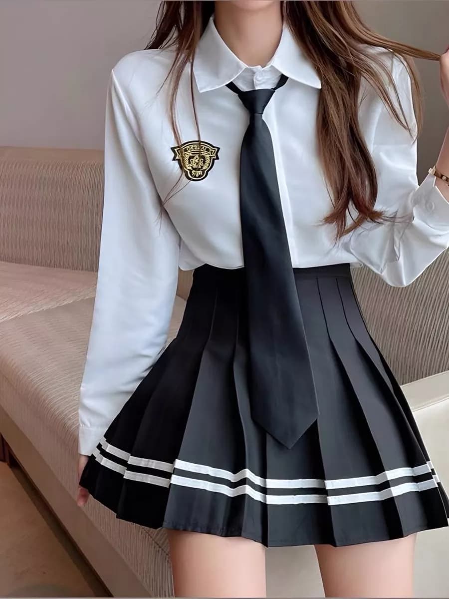 Юбка в складку мини школьная теннисная - фото 1