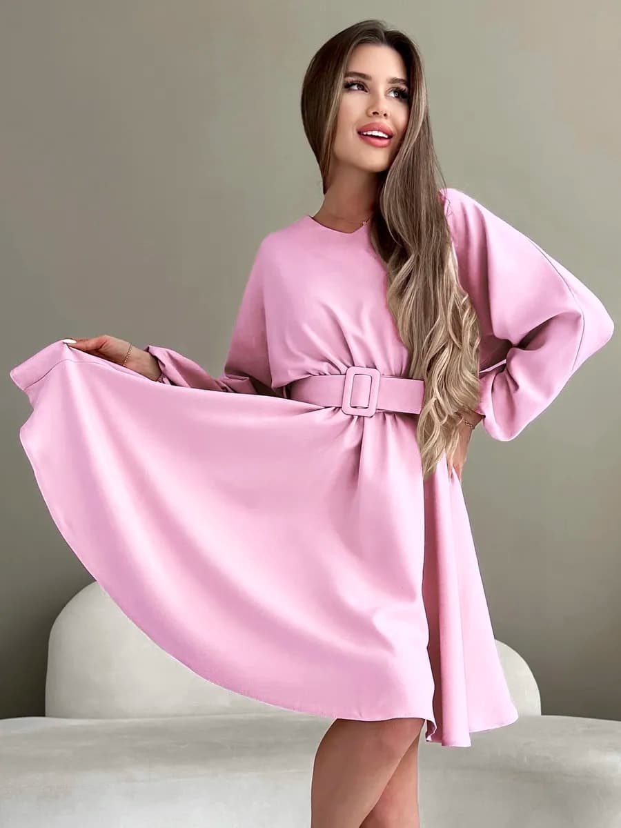 Платье вечернее праздничное офисное с поясом