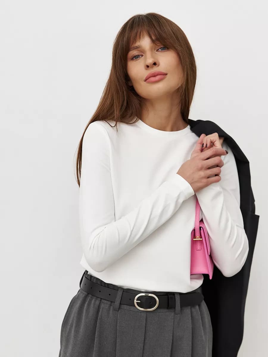 Лонгслив хлопок базовый