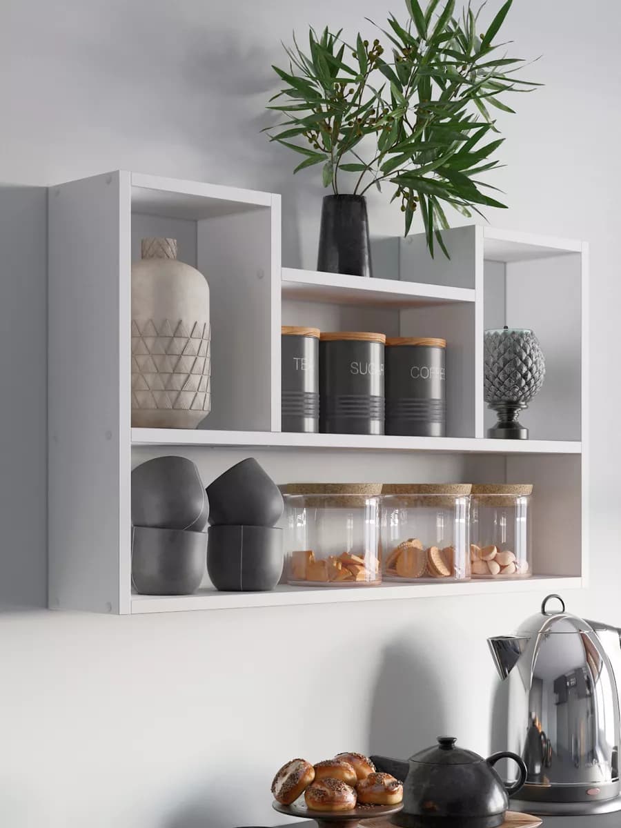 Полка настенная для книг из ЛДСП - фото 1