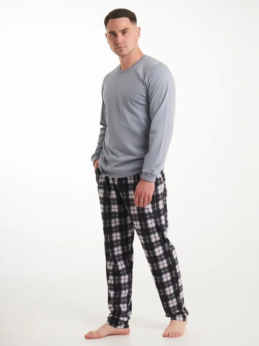 Пижама со штанами больших размеров хлопок