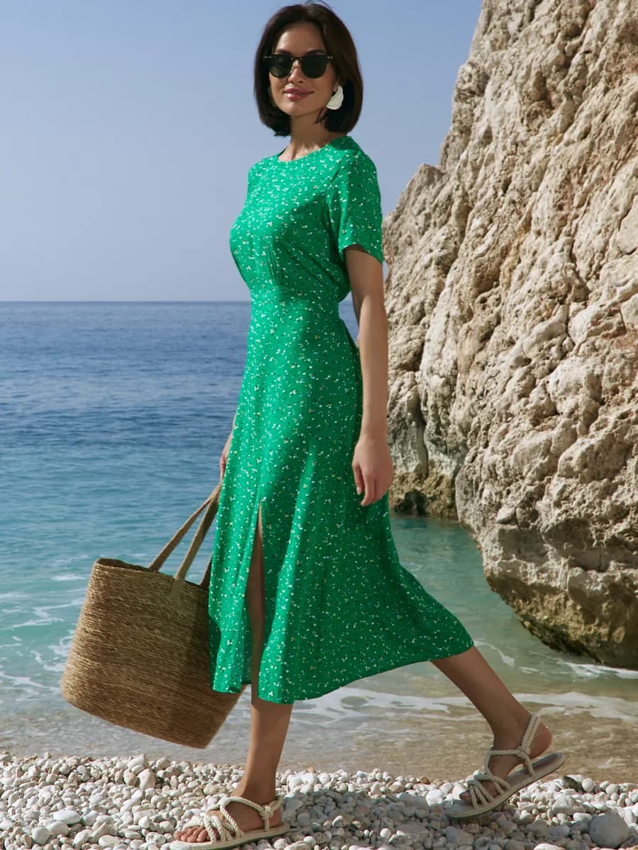 Платье летнее штапельное