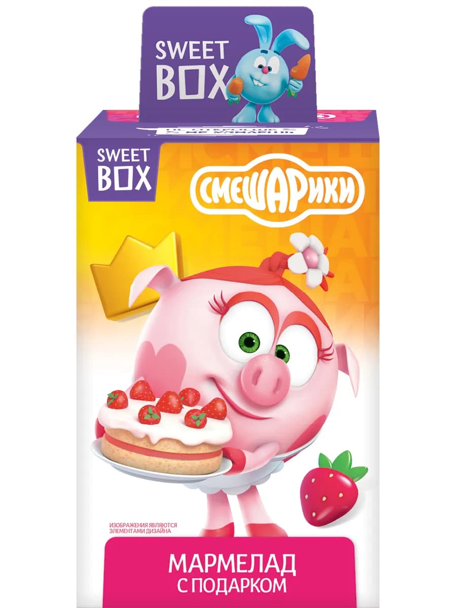 Свитбокс Смешарики с игрушкой и мармеладом, 1 шт по 10г