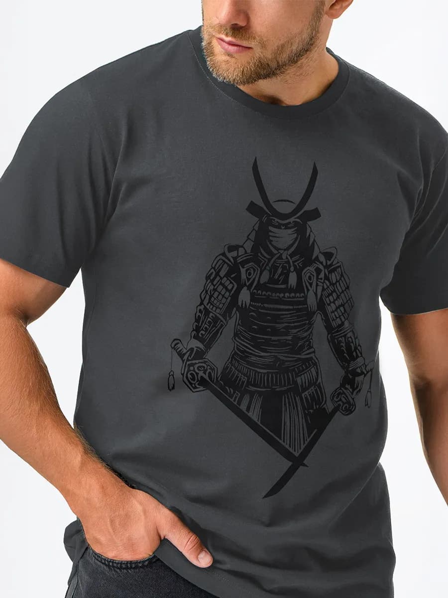 Футболка с принтом хлопковая