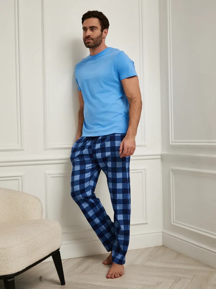 Пижама со штанами хлопок - фото 1