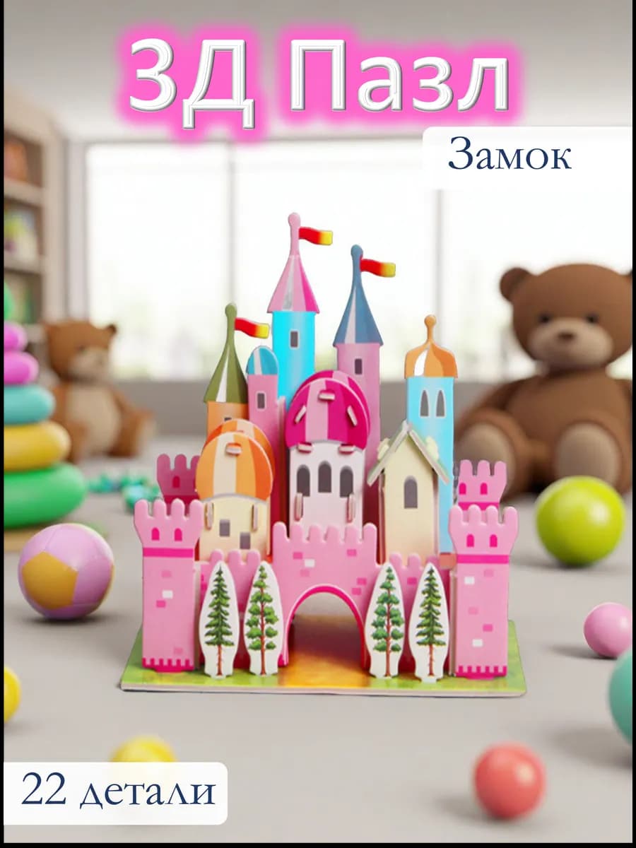 3Д пазлы для детей конструктор