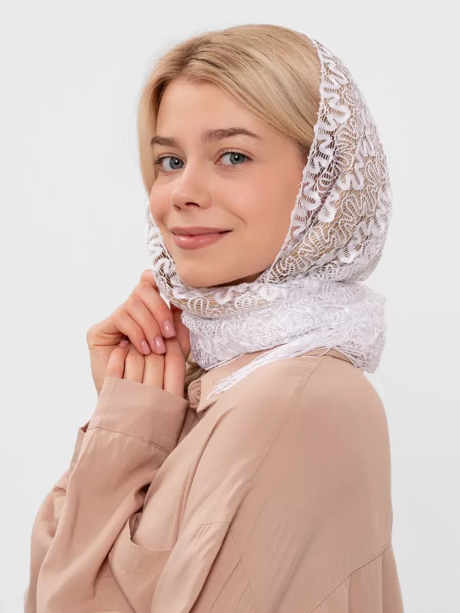 Платок накидка церковный