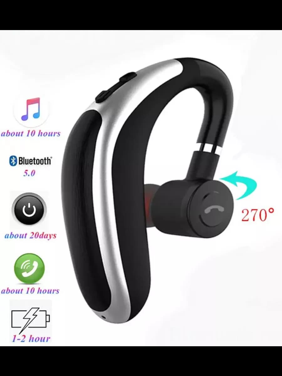 Беспроводная гарнитура bluetooth блютуз блютус с микрофоном