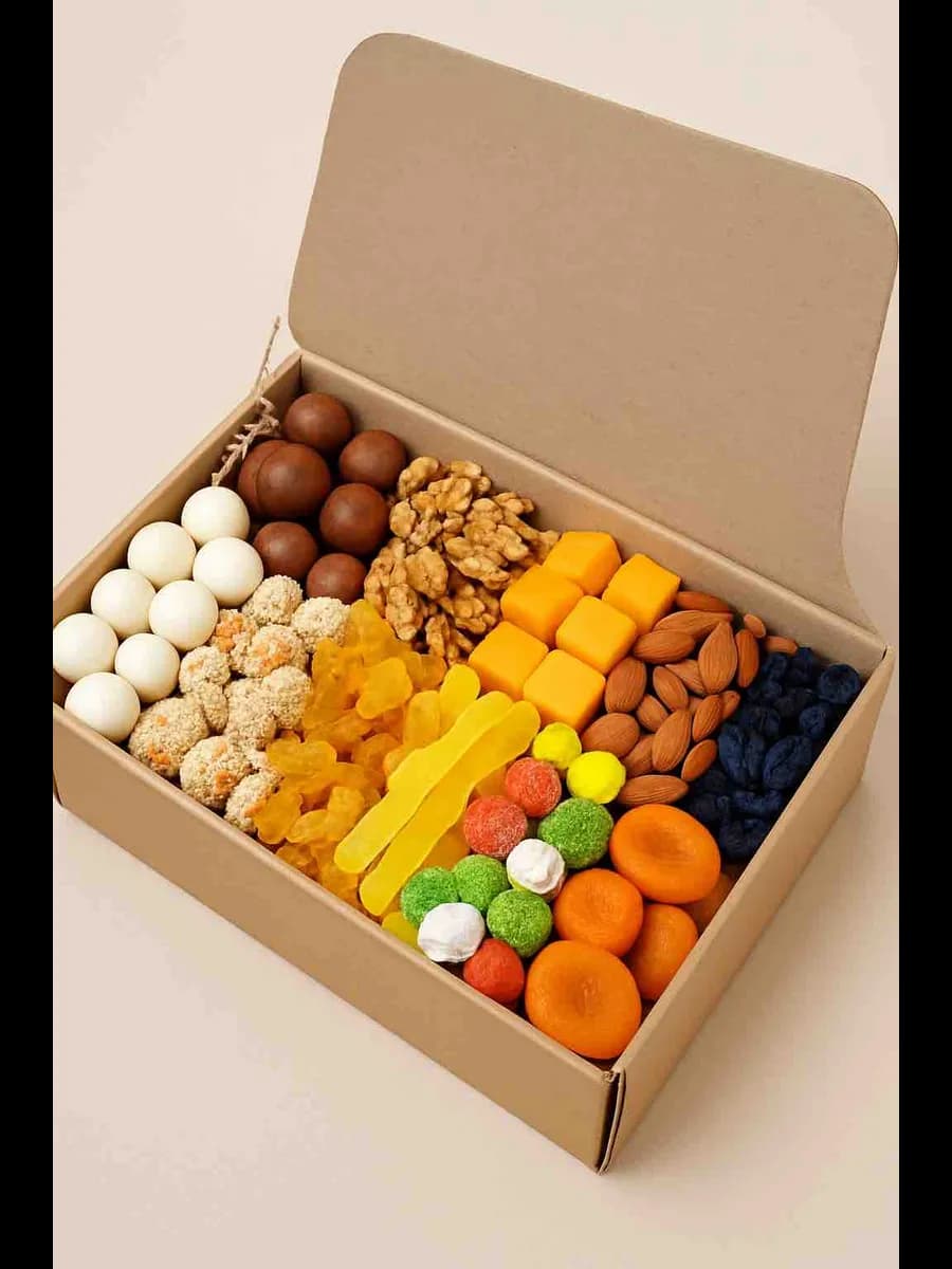 Подарочный набор орехов сухофруктов, сладкий подарок