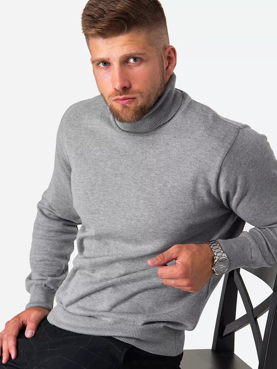 Водолазка вязаная джемпер с горлом