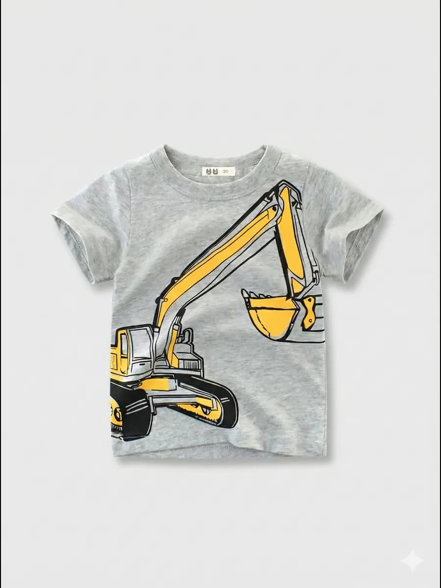 Футболка с экскаватором