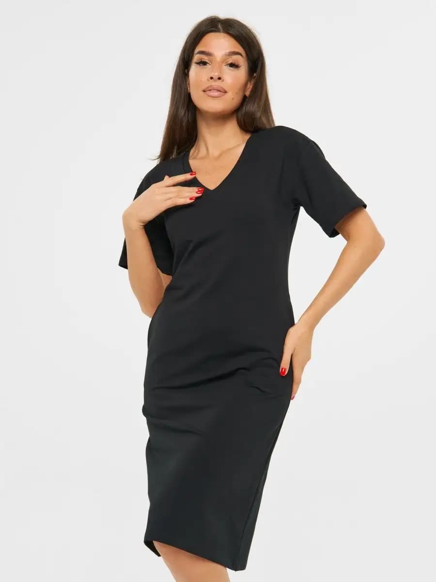 Платье трикотажное приталенное из футера 230гр м2