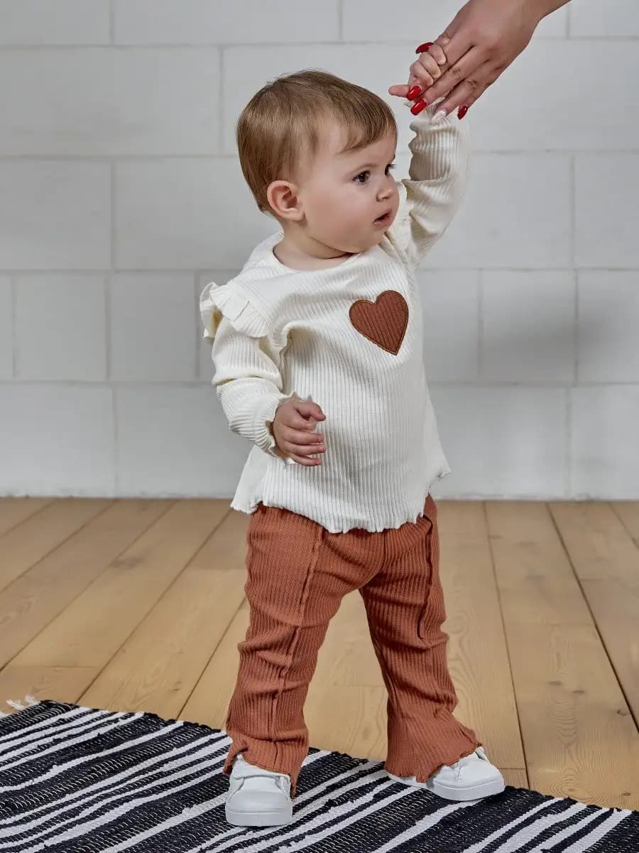 Костюм в рубчик лапша нарядный - фото 1