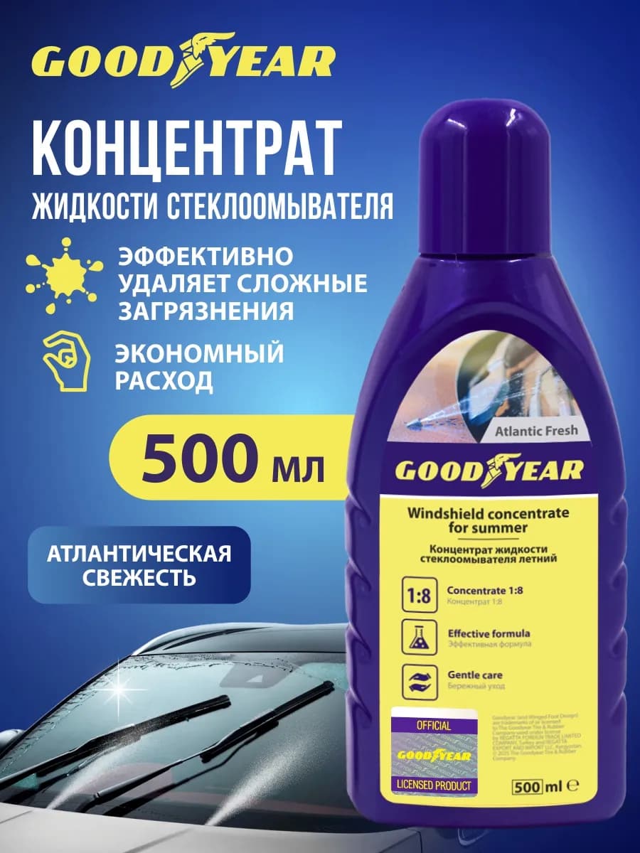 Омывайка для машины летняя, концентрат