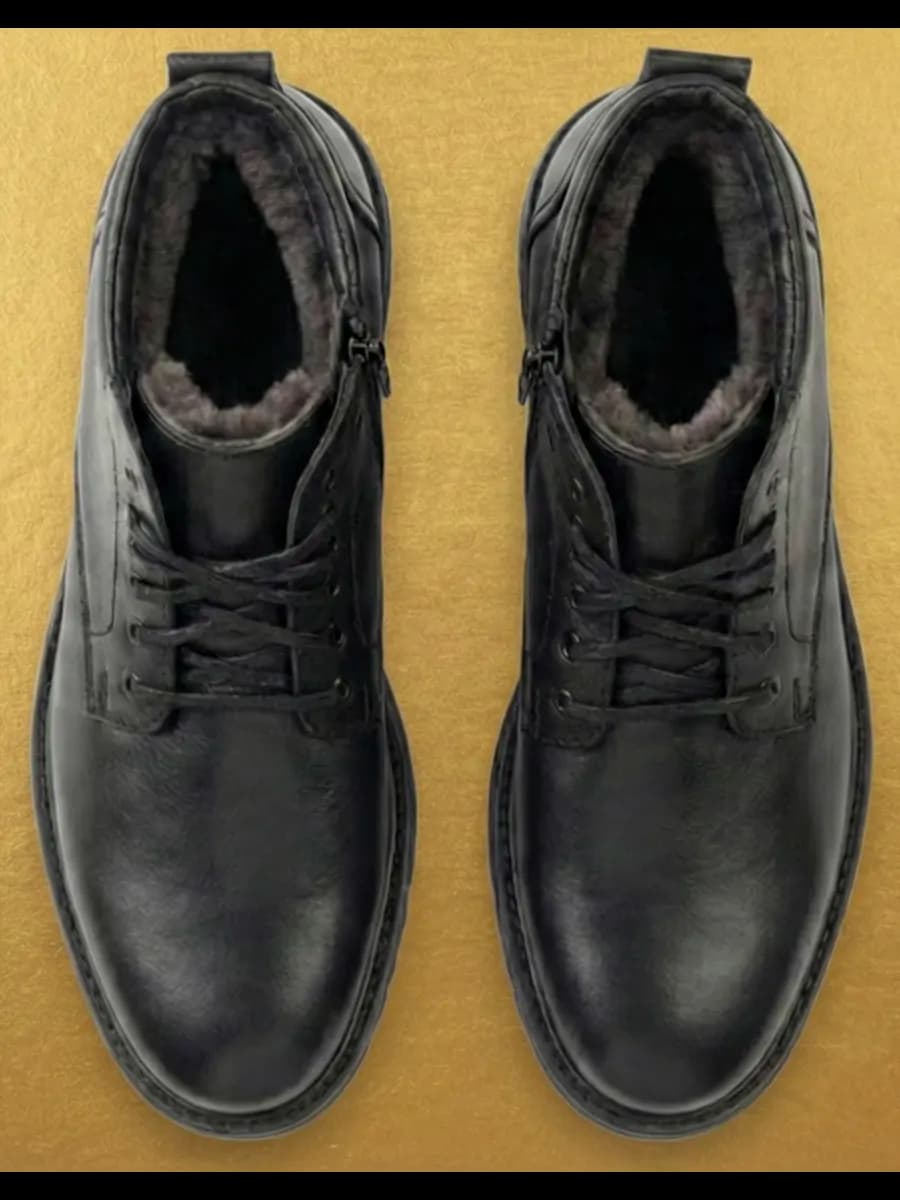 Ботинки зимние кожаные с мехом