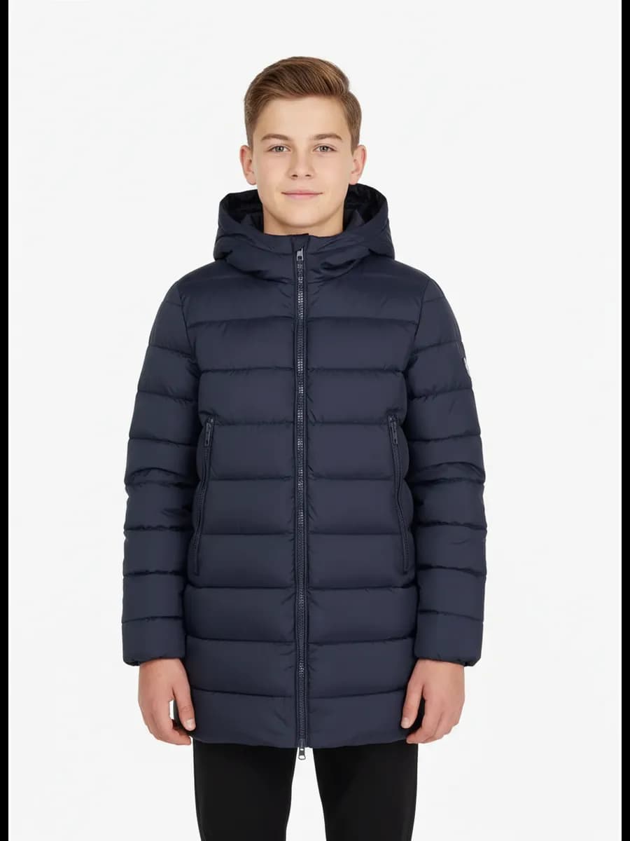 Утепленная куртка с капюшоном