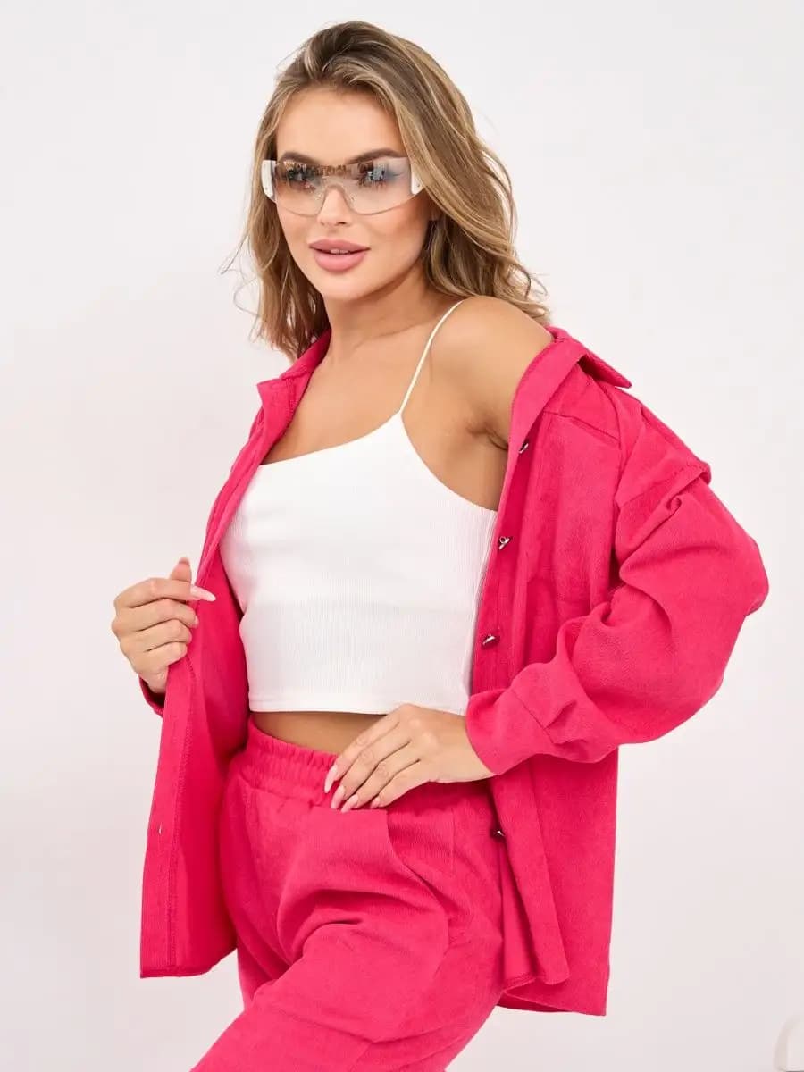 Костюм спортивный оверсайз вельветовый