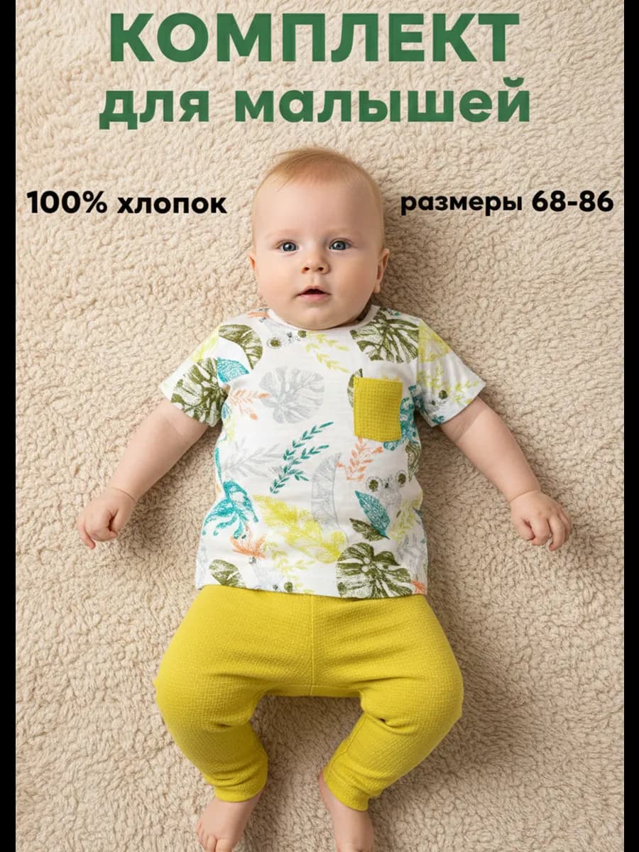 Костюм летний футболка с брюками в садик