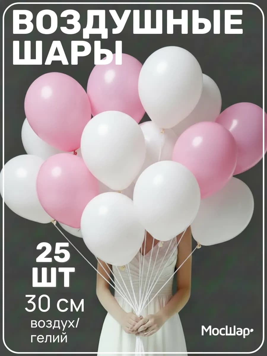 Воздушные шары на день рождения 25шт